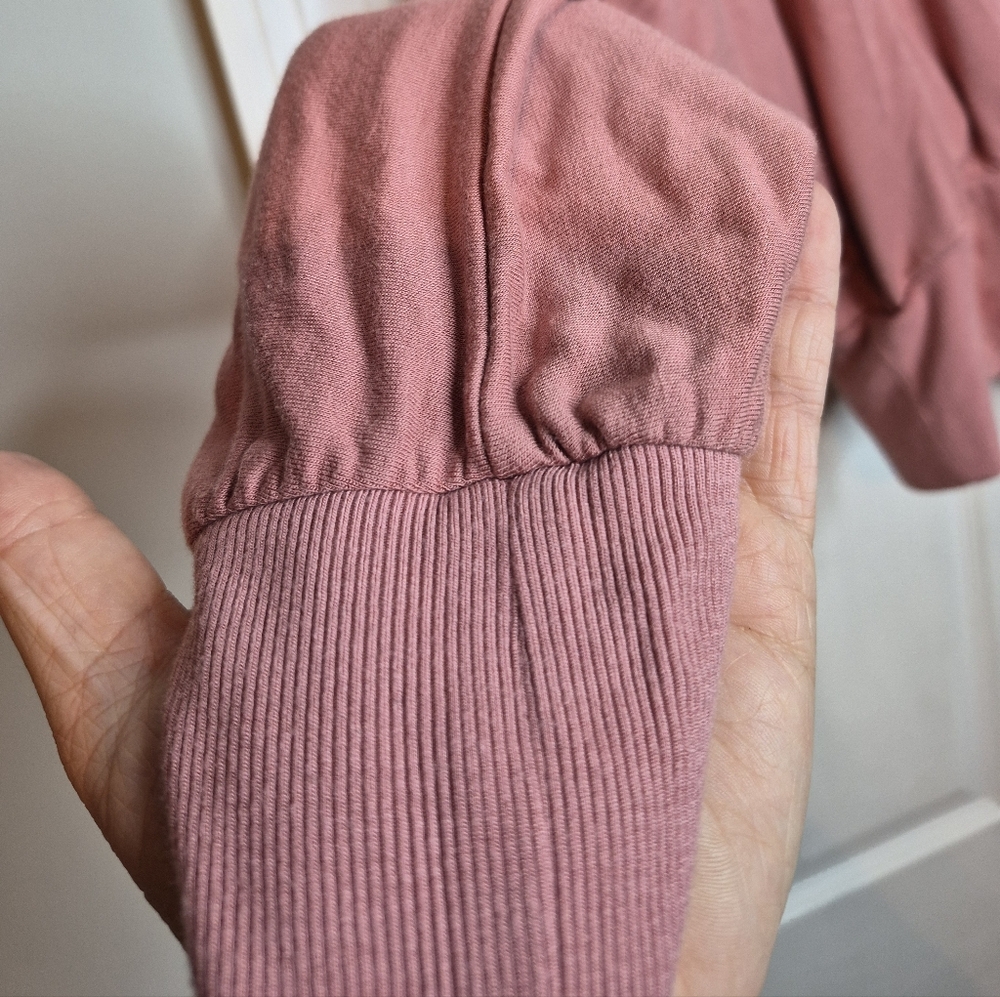 Express Dusty Rose Wrap Blouse Top Size L - Picture 2 of 9